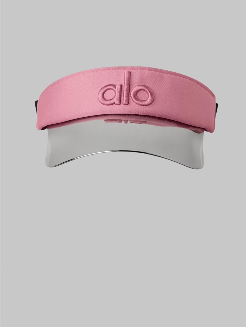 ALO Yoga Pink Rose Visor with Clear Brim